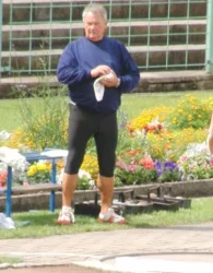 Zängl beim Kugelstoß in Erfurt 2012